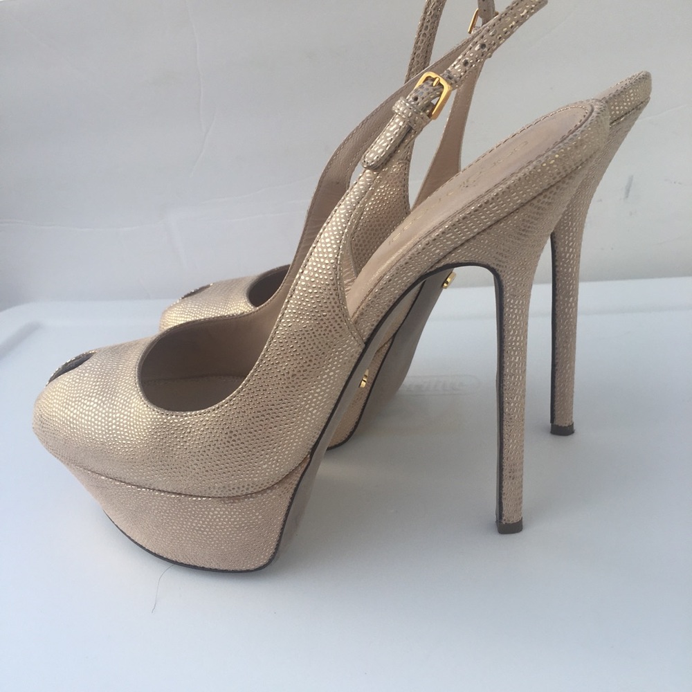 Sergio Rossi Open Toe Platform Front Heels